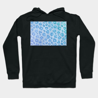 Blue shinny glitter Hoodie